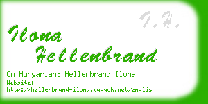 ilona hellenbrand business card